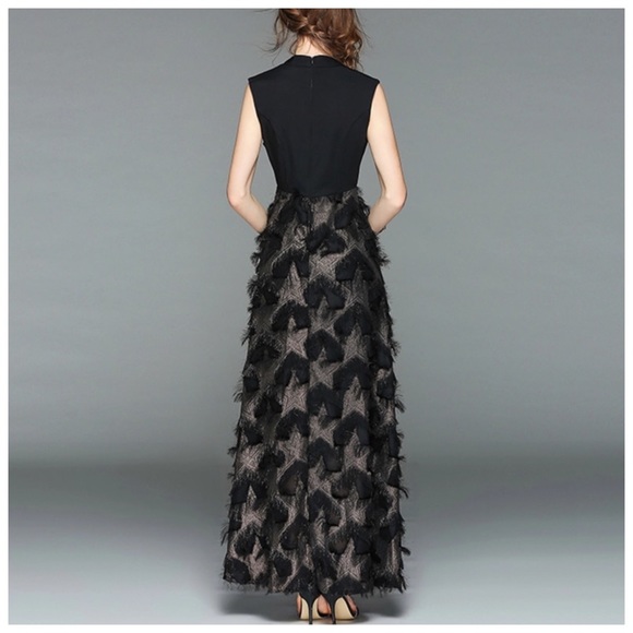 JOSHLYNNE Black Bronze Eyelash Star Heart Dress - Picture 2 of 5